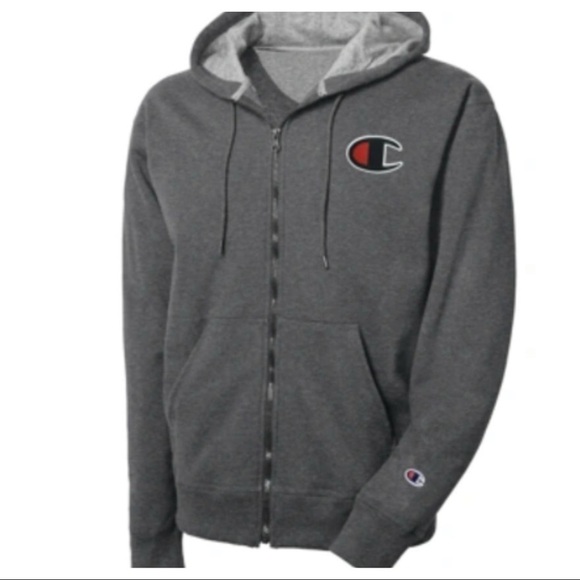 CHAMPION
Men's Logo Zip Hoodie In Dark Gray size M - Picture 1 of 10